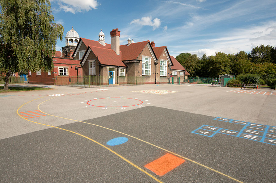 School and playground